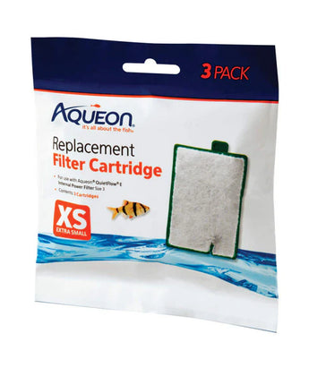 Aqueon QuietFlow Filter Cartridge, X-Small, 3-Pack