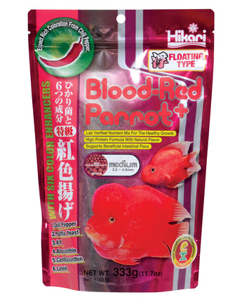 Hikari Blood-Red Parrot+ - Medium Pellets - 333 g